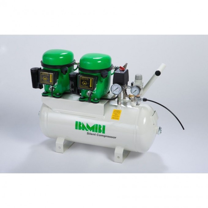 Компрессор масляный бесшумный BAMBI 24 л 0.68 кВт BB24D