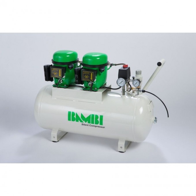 Компрессор масляный бесшумный BAMBI 50 л 0.68 кВт 8 бар BB50D
