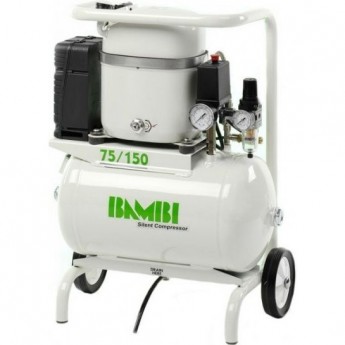 Компрессор масляный бесшумный BAMBI MD75/150 0.5 кВт 15 л Компрессор масляный бесшумный BAMBI MD75/150 0.5 кВт 15 л