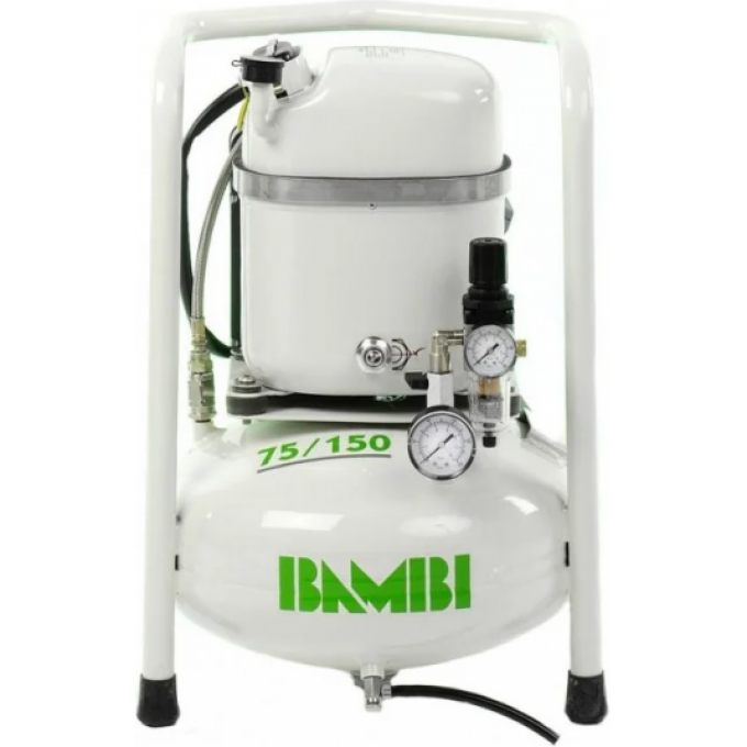 Компрессор масляный бесшумный BAMBI 0.5 кВт, 15 л, 8 Бар MD75/150V