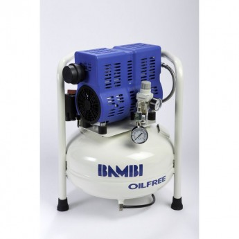 Компрессор безмасляный бесшумный BAMBI PT 0.55 кВт 24 л 54 дБ PT24