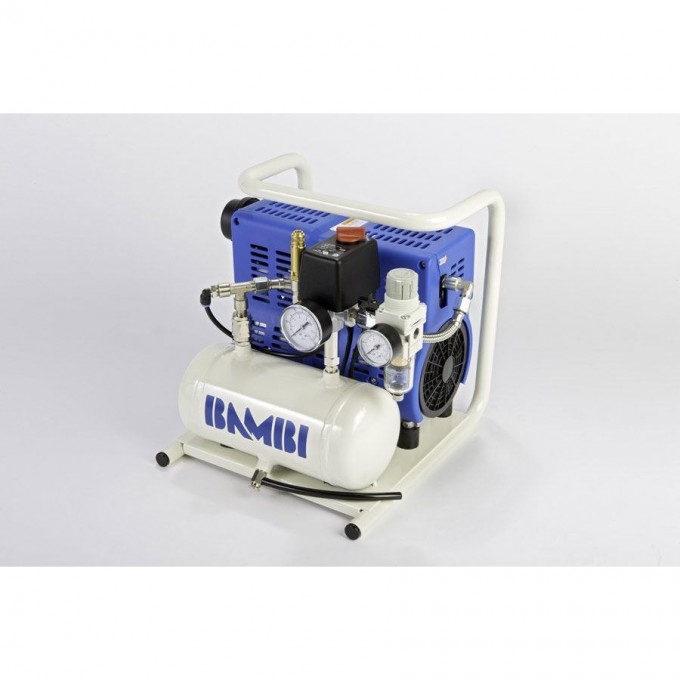 Компрессор безмасляный бесшумный BAMBI поршневой 0.55 кВт 4 л PT5